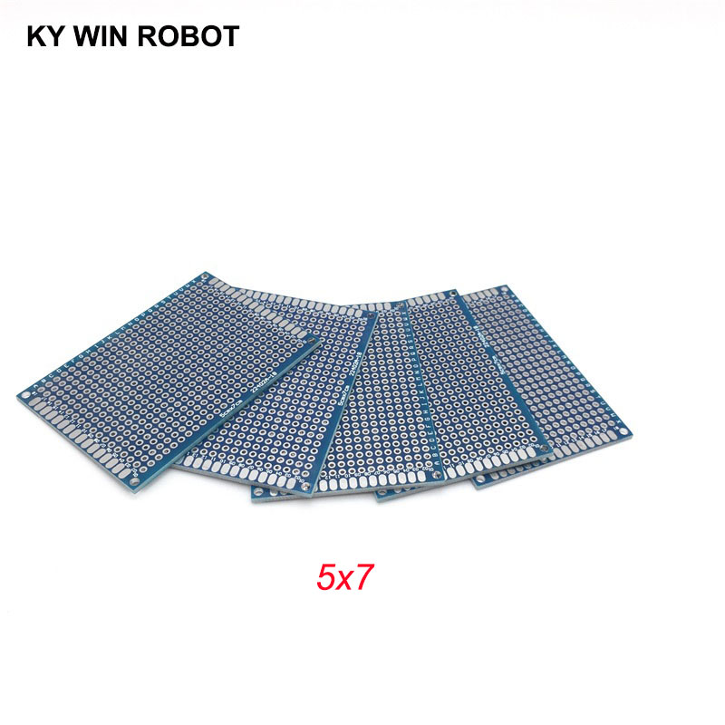 Pcb Prototyping Board - 5pcs 5x7cm 50x70mm blu doppio lato