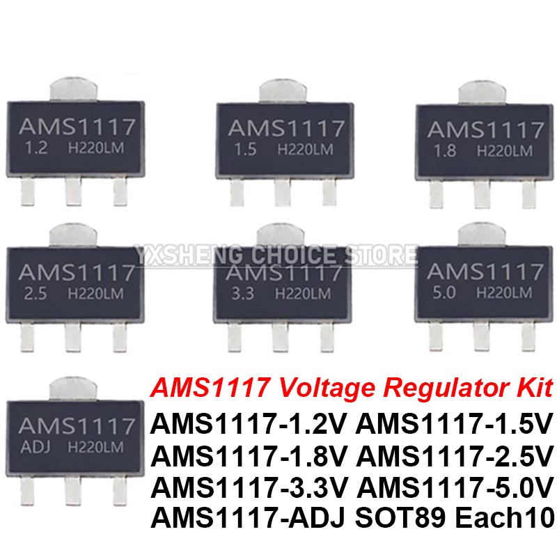Ams1117 Module - 70 pezzi = 7 tipi *