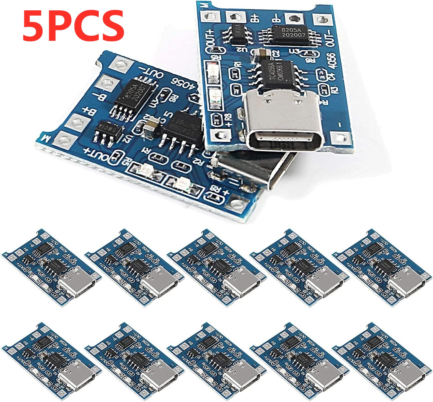 Tp4056 Module - 2/5PC Tipo-C Micro Mini 5V1A 18650