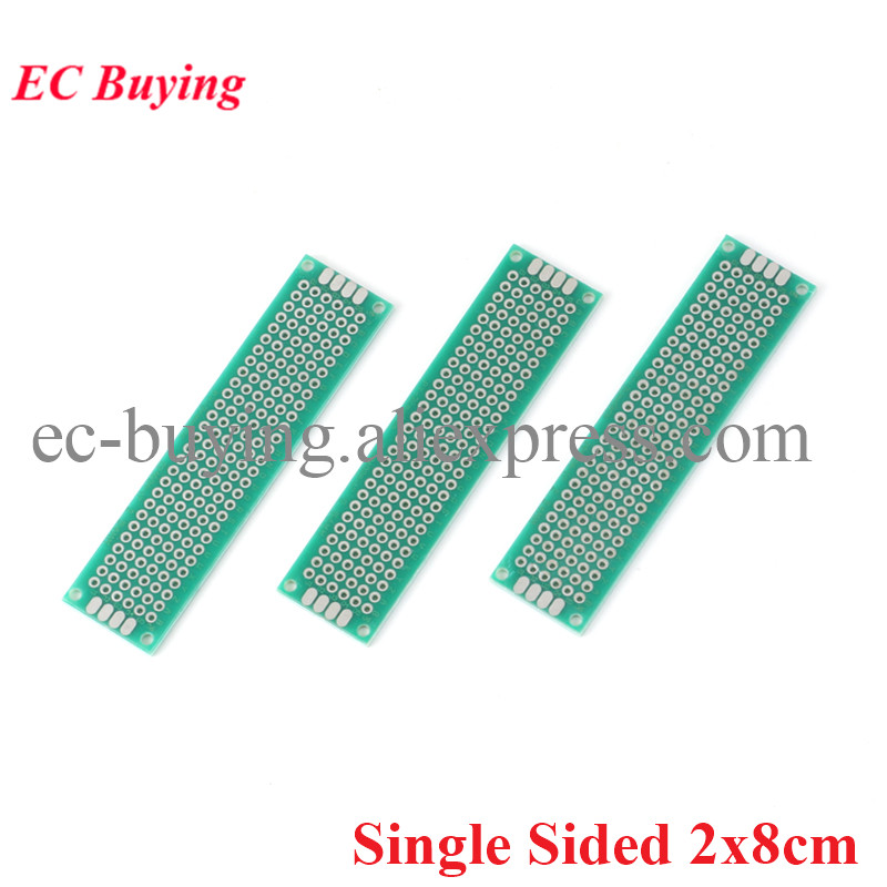10 pz/lotto 2x8 cm Singolo Lat - Pcb Prototyping Board recensione e prezzo