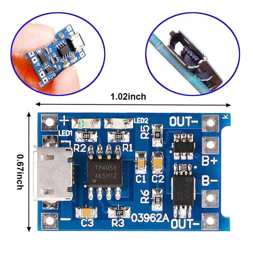2/5PC Tipo-C Micro Mini 5V1A 1 - Tp4056 Module recensione e prezzo